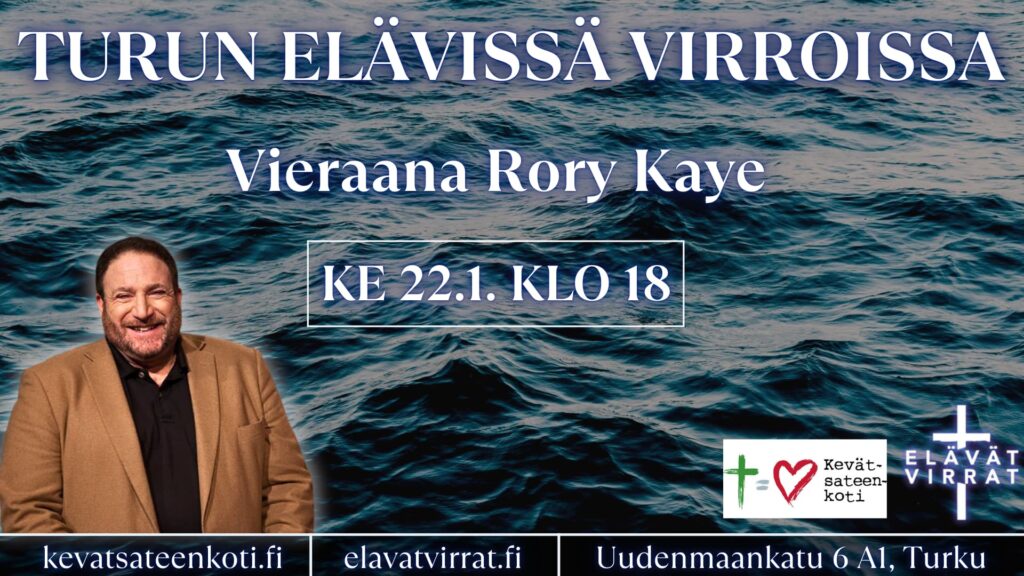 Rory Kaye Turun Elävät Virrat seurakunnassa 22.1.2025